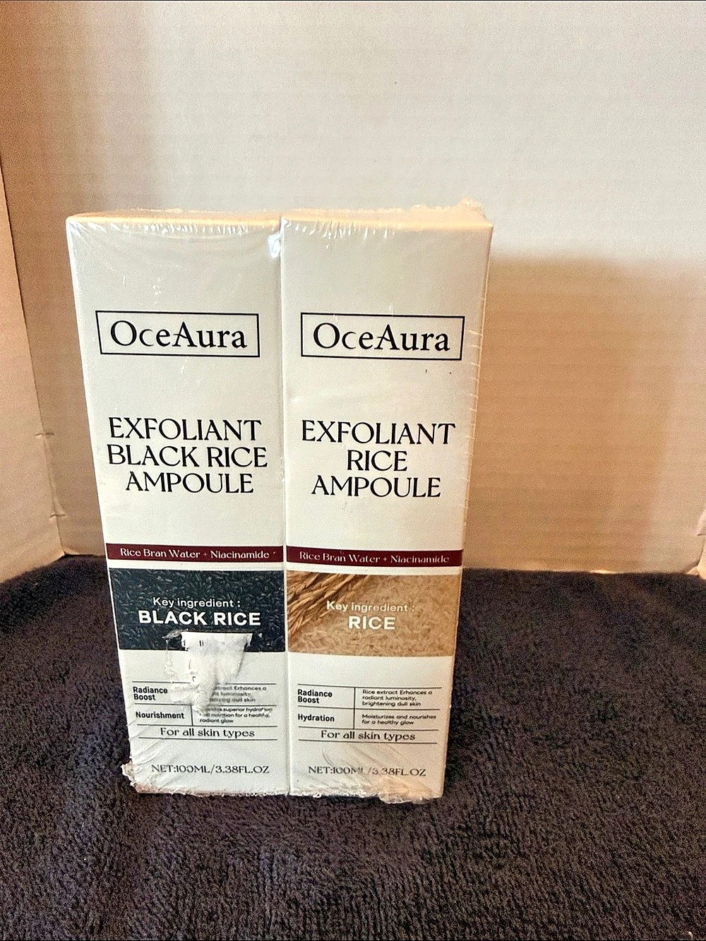OceAura Exfoliant Black Rice Ampoule Black Rice Ampoule 2-Pack NWT